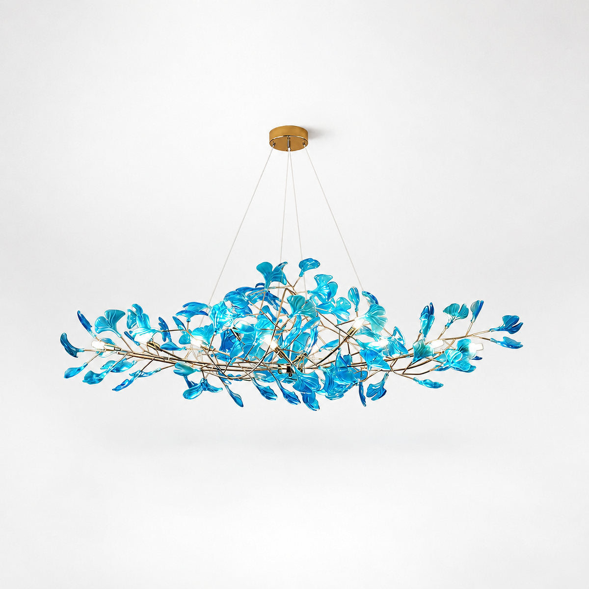 Tricolordeer Botanical Linear Multi-Light Chandelier