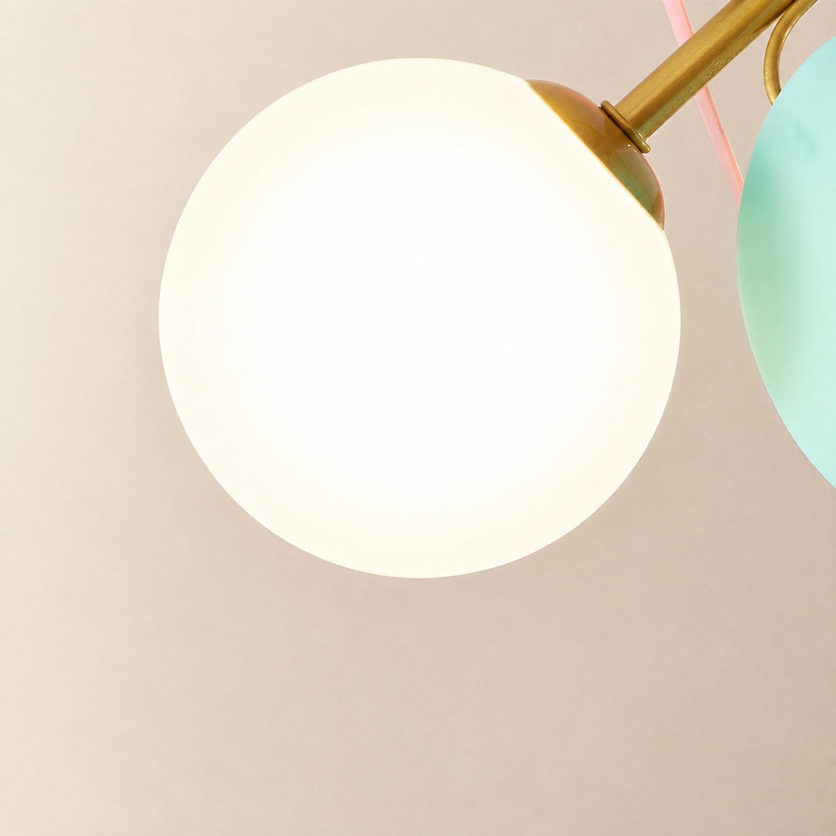 Round Macaron Ceiling Light, 20.5-Inch x H 12.5-Inch for Living Room