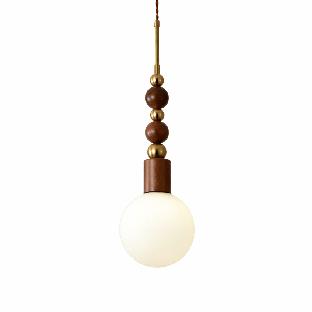 Artisan Wood and Glass Pendant Collection for Dining Room & Living Room