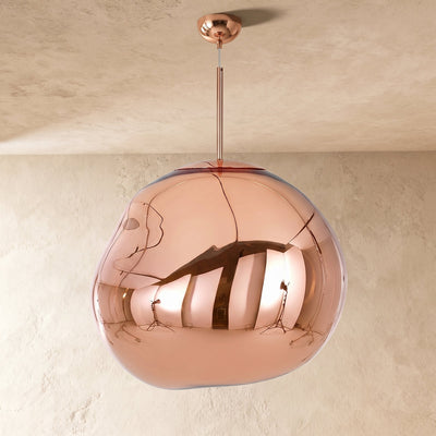Modern Lava Pendant Light, 7-18.9-Inch, Gold for Dining Room & Living Room