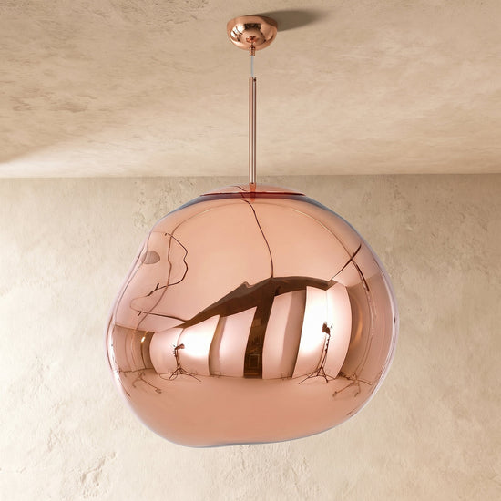 Modern Lava Pendant Light, 7-18.9-Inch, Gold for Dining Room & Living Room