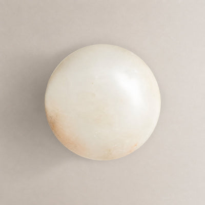 Celestial Double Alabaster Wall Lamp, 4.7-Inch x H 4.7~23.6-Inch, Antique Bronze & White, Warm Light for Living Room & Dining Room