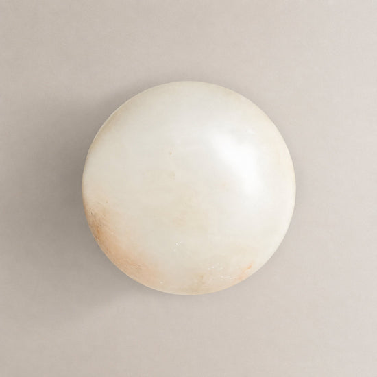 Celestial Double Alabaster Wall Lamp, 4.7-Inch x H 4.7~23.6-Inch, Antique Bronze & White, Warm Light for Living Room & Dining Room