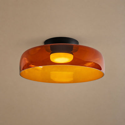 Tricolordeer Layered Tinted Glass Disc Ceiling Light