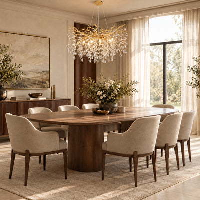 Tricolordeer Gold Branch Round Chandelier