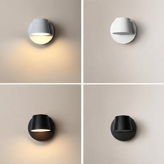 Angle Adjustable Plug-in Wall Lamp, 4.7~15-Inch x H 4.7~3.9-Inch, Black, Warm Light & US Plug for Bedroom & Living Room