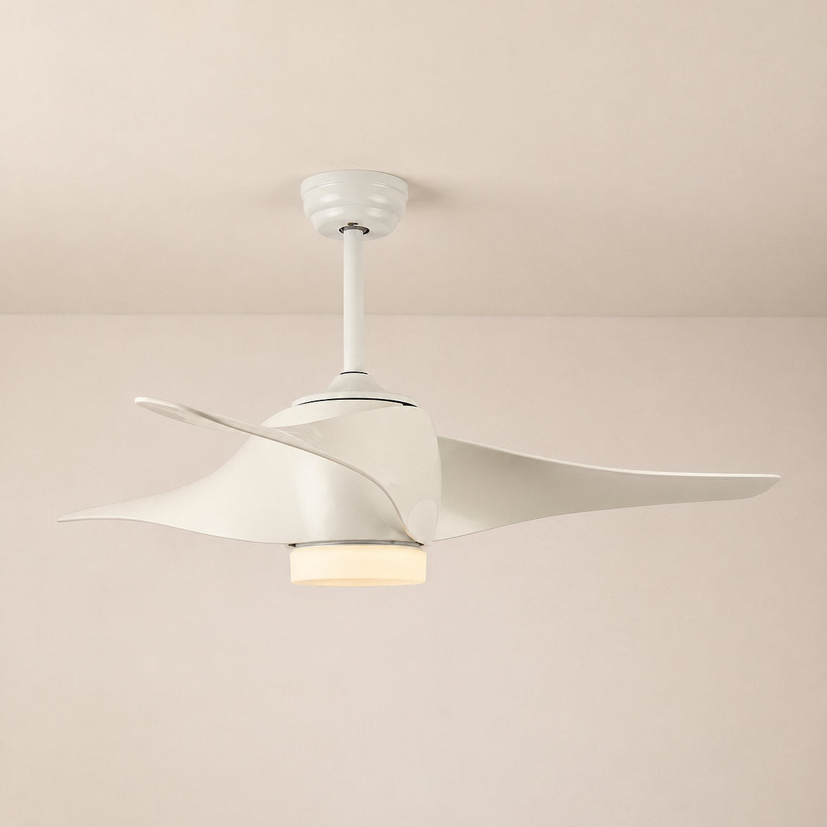 Tricolordeer Contemporary Sculptural Ceiling Fan Light