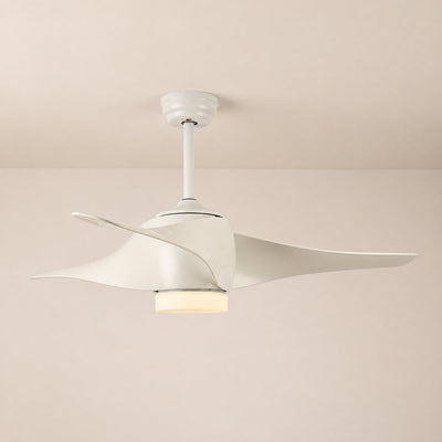 Tricolordeer Contemporary Sculptural Ceiling Fan Light