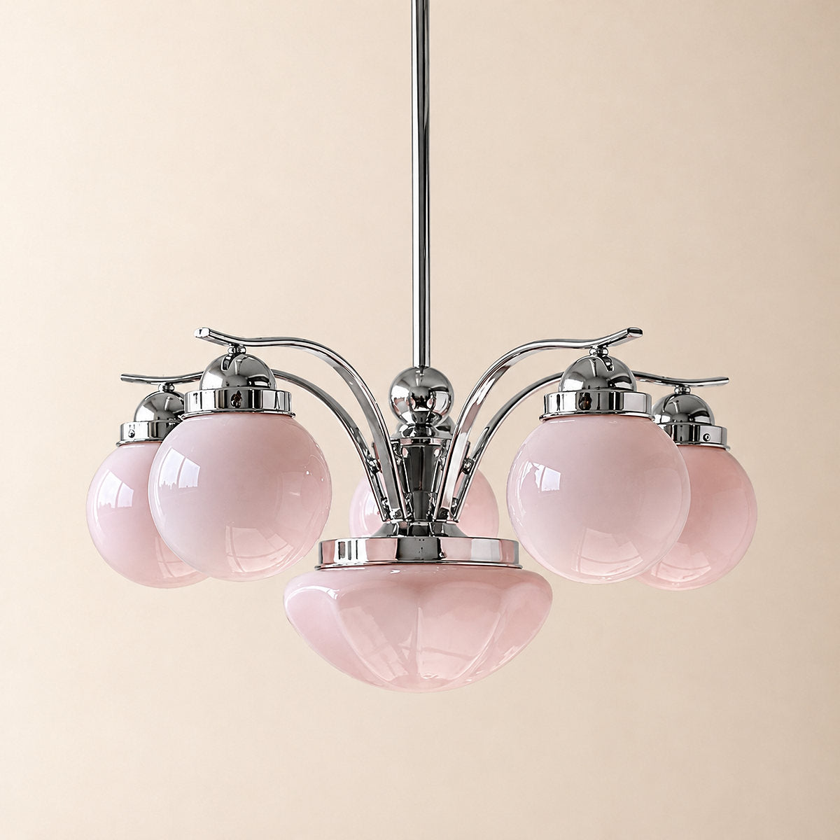 Tricolordeer Globe Glass Multi-Light Chandelier