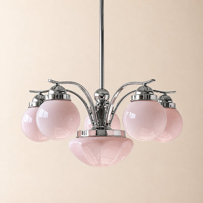 Tricolordeer Globe Glass Multi-Light Chandelier