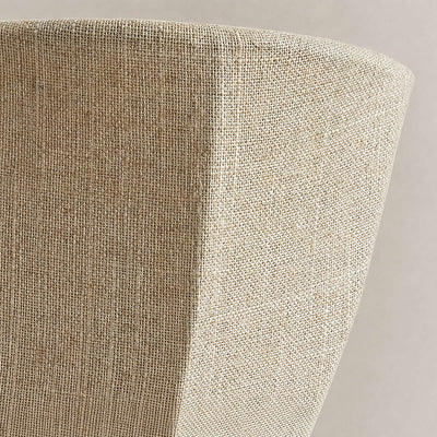 Sienna Linen Wall Lamp, 7.1-Inch x H 6.3-Inch, Beige for Living Room