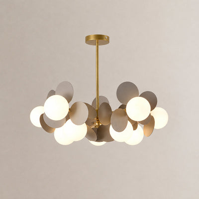 Tricolordeer Botanical Branching Glass Tree Chandelier