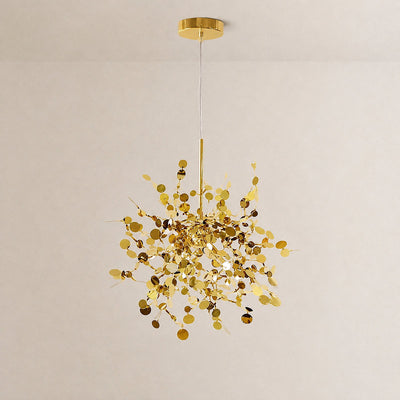 Tricolordeer Polished Disc Stainless Steel Pendant Lamp