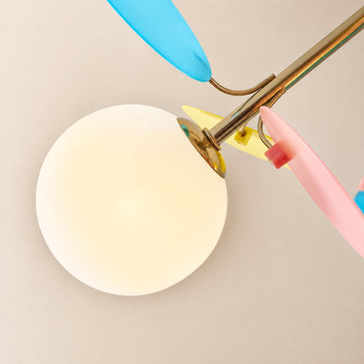 Round Macaron Ceiling Light, 20.5-Inch x H 12.5-Inch for Living Room