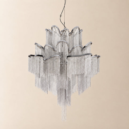 Tricolordeer Cascade Round and Linear Chandelier