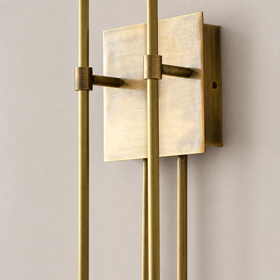 Double Arrow Wall Lamp, 3.9~5.5-Inch x H 23.6-Inch, Antique Brass (brass) for Living Room
