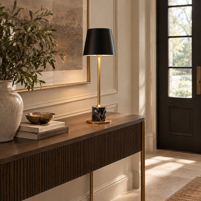 Cordless Marble-Base Rechargeable Table Lamp