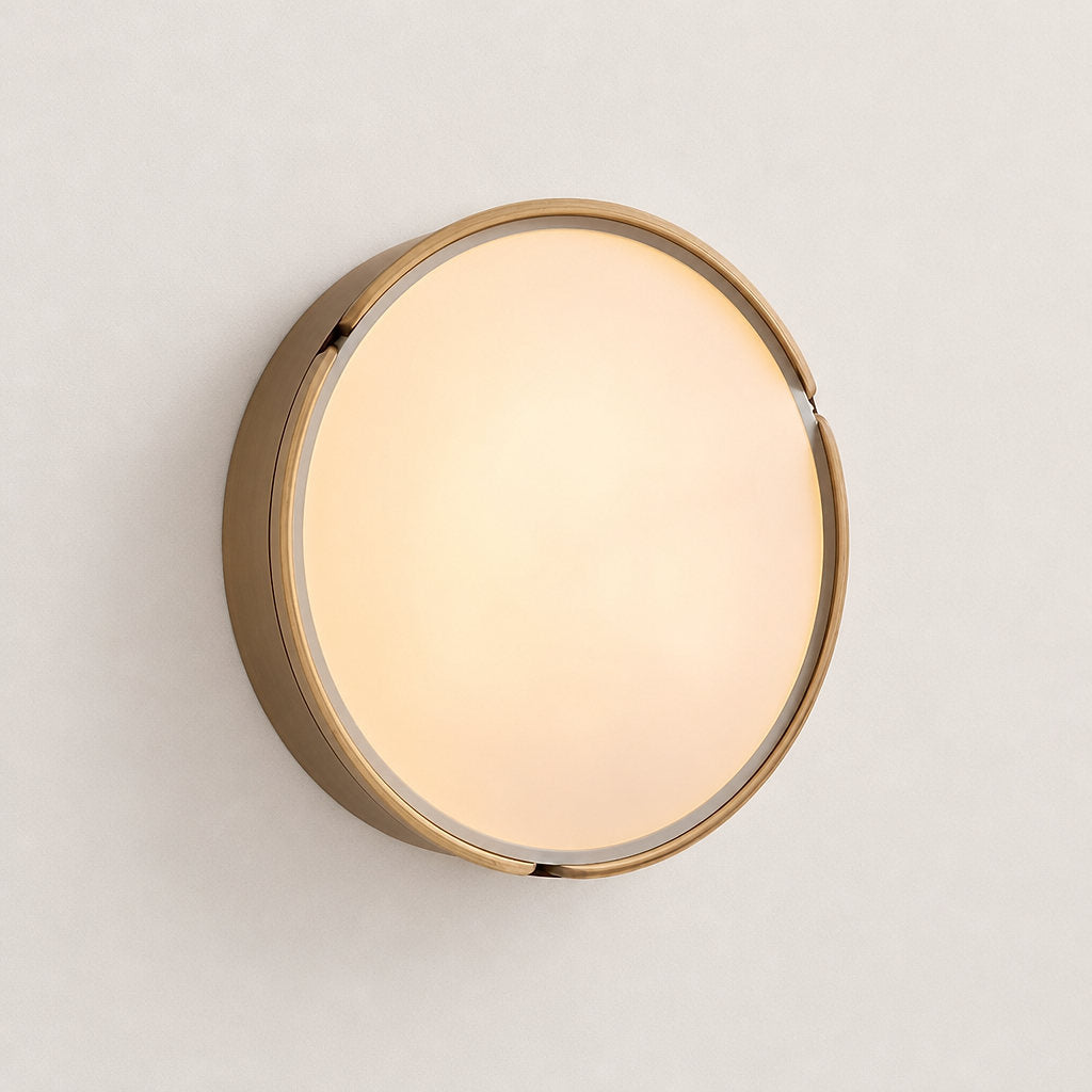Acrylic Ceiling Light in Wood and Walnut Finishes
