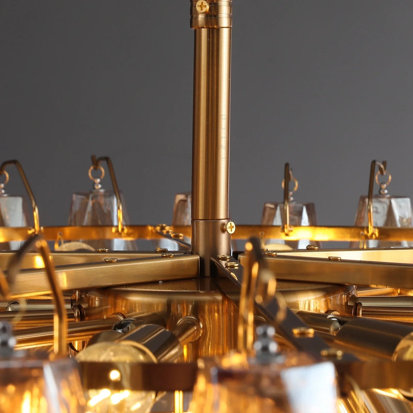 Elysium Glass Tiered Round Chandelier