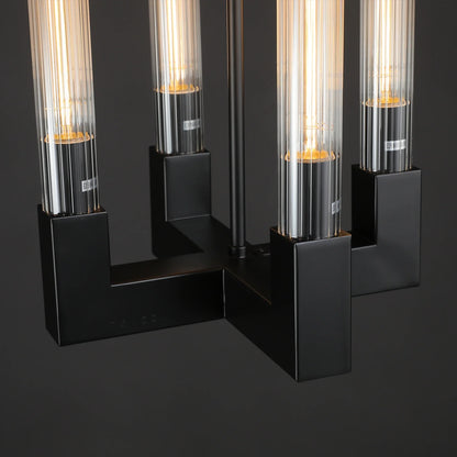Cannel Glass Round Chandelier