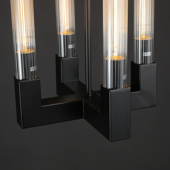 Cannel Glass Round Chandelier