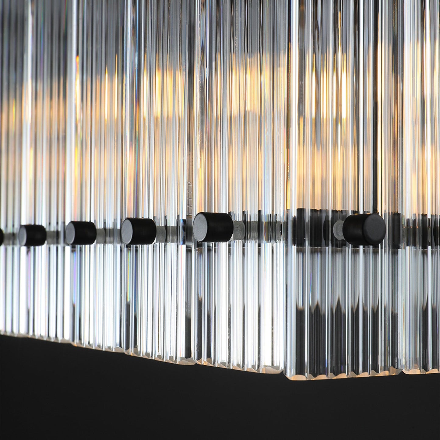 Sun Marcus Glass Rectangle Chandelier 54", 72"