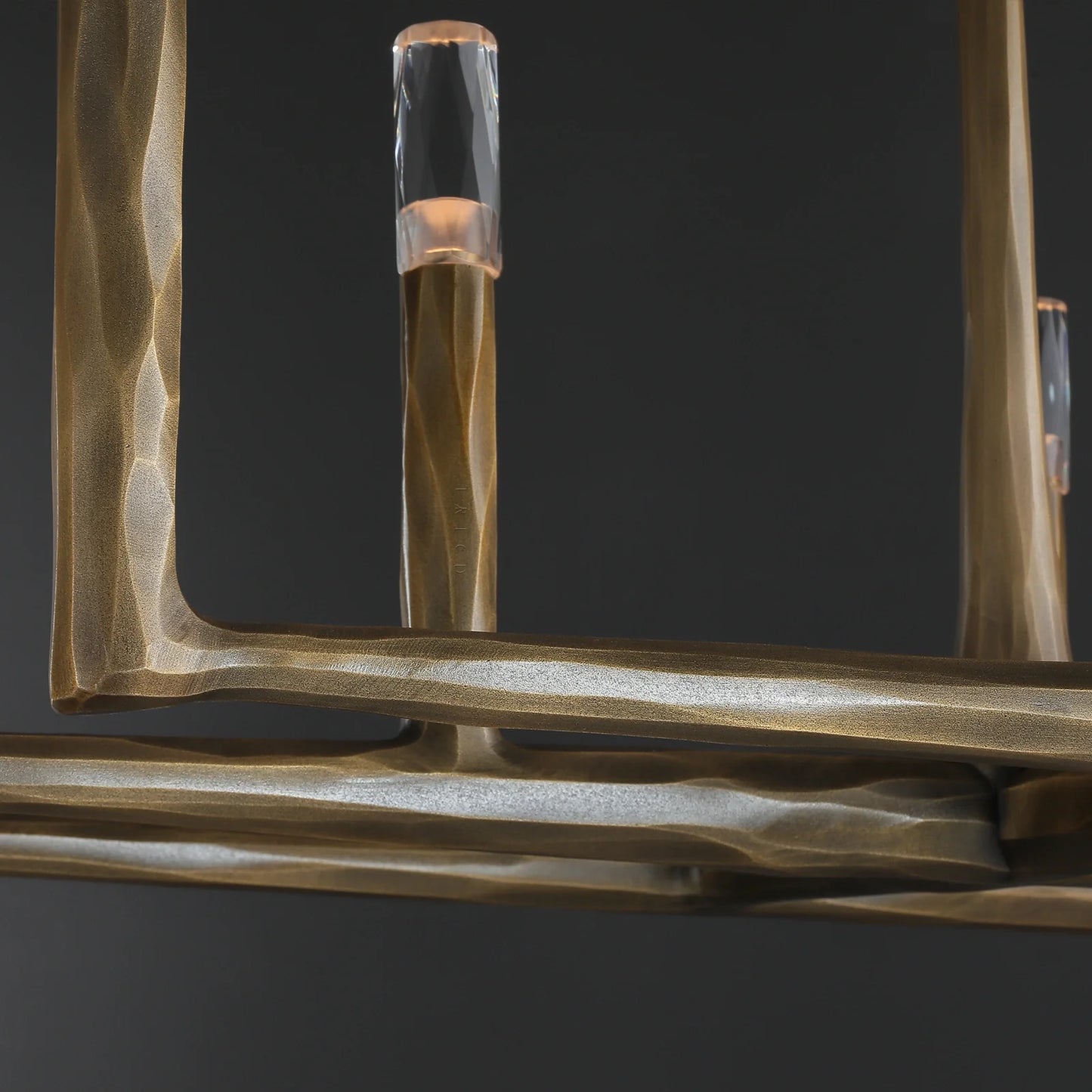 Thaddeas Forged Linear Chandelier 54"/72"/96"