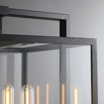 Bickman Glass Lantern Modern Pendant 26"34"
