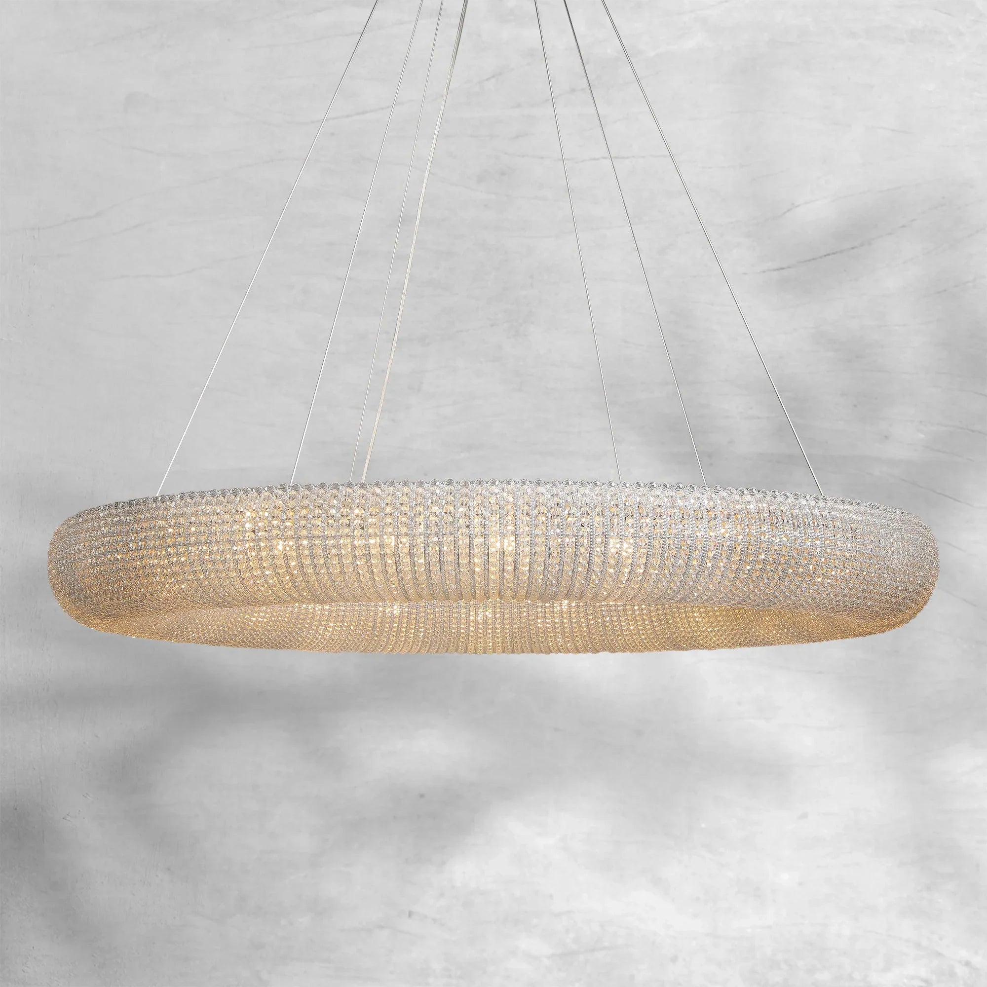 Haze Crystal Round LED Chandelier