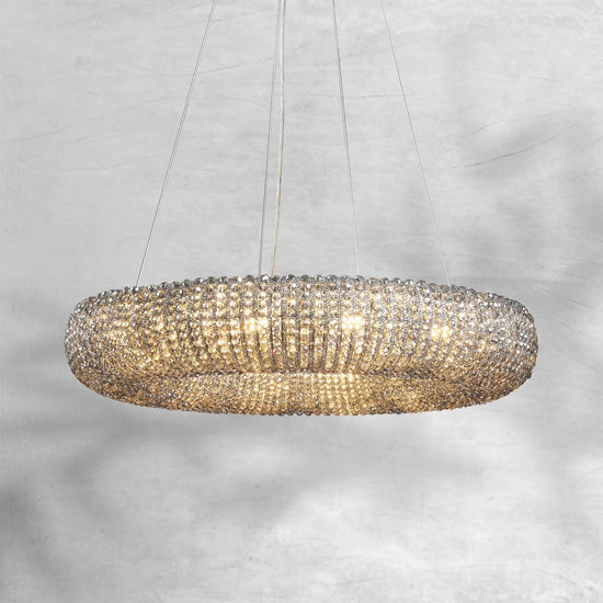 Haze Crystal Round LED Chandelier