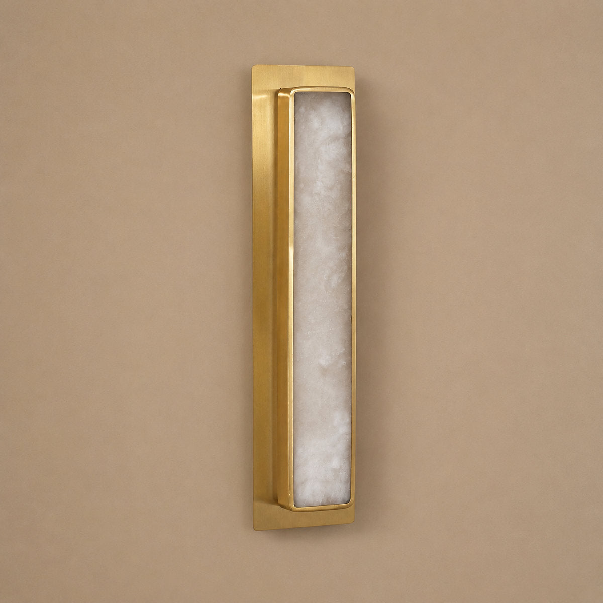 Velmora Alabaster Wall Lamp, 5.1-Inch x H 20.1-Inch, Gold & White, Warm Light for Living Room & Dining Room