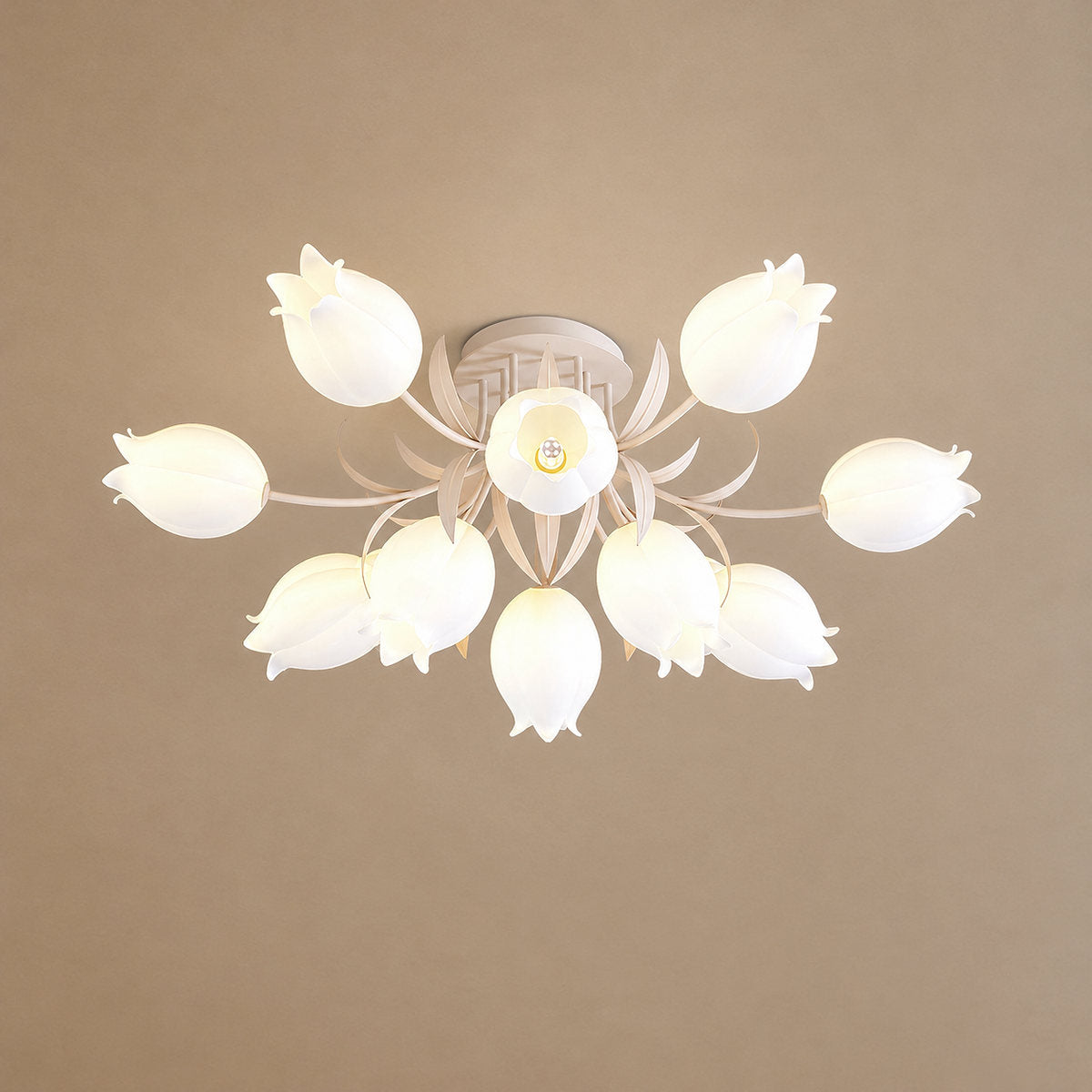 Tricolordeer Lily Flower Acrylic Ceiling Lamp