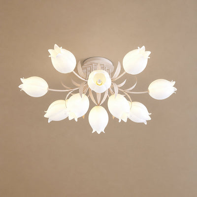 Tricolordeer Lily Flower Acrylic Ceiling Lamp