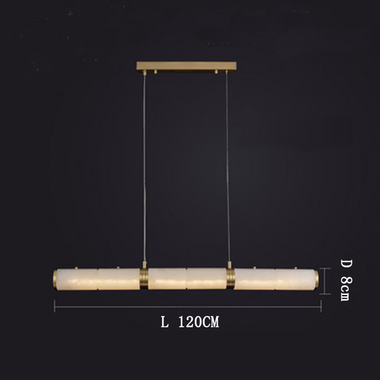 Alabaster Magnificence Art Linear Chandelier