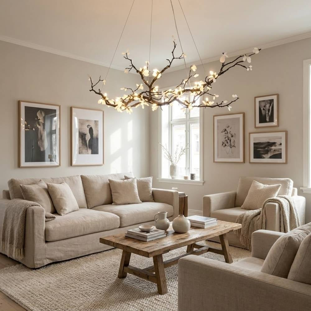 Barhed Tree Branch Chandelier