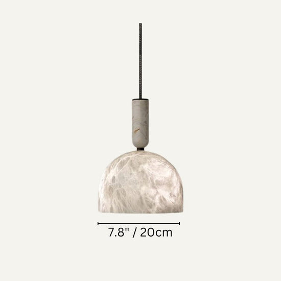 Alabaster Altus Hemisphere Pendant Light