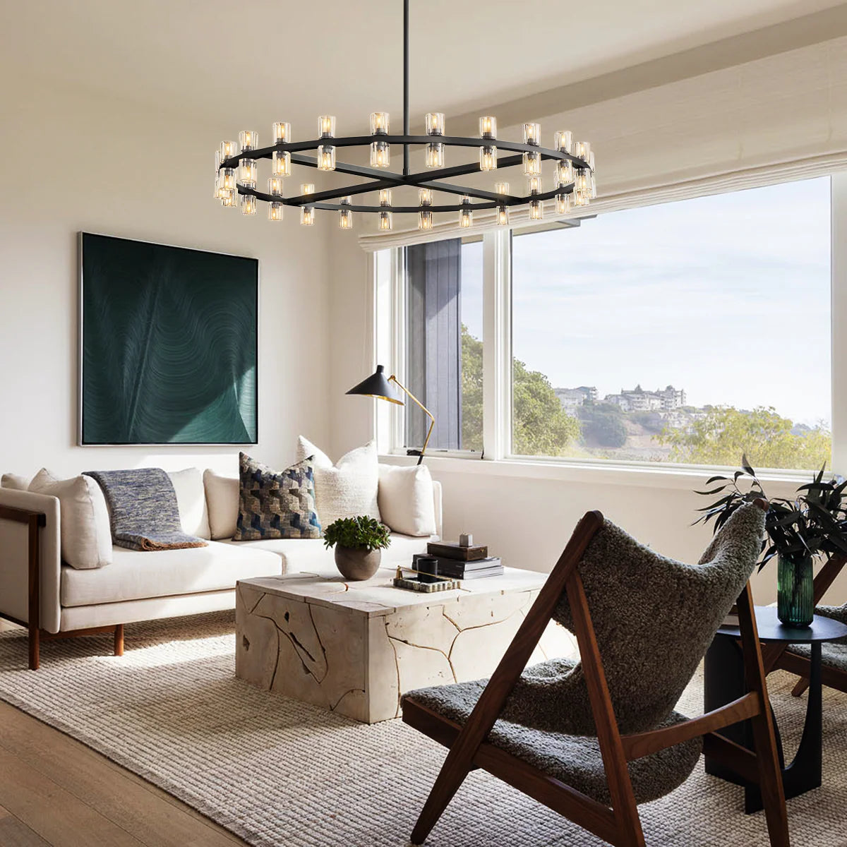 Arcachen Crystal Round Chandelier
