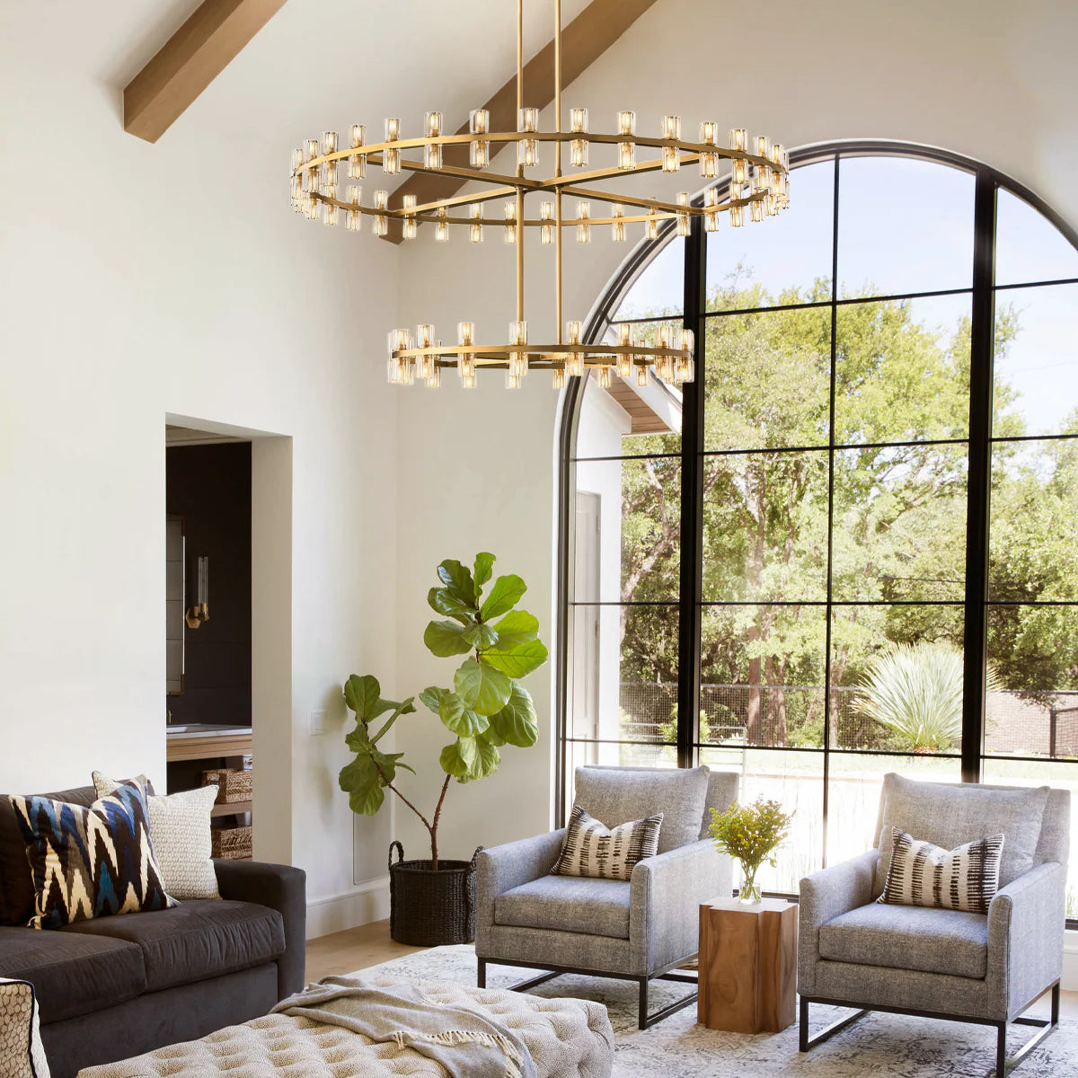 Arcachen Crystal Round Chandelier