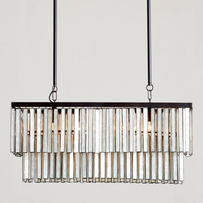 Astrid Capiz Rectangular Chandelier