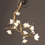 Brass Flower Branch Chandelier