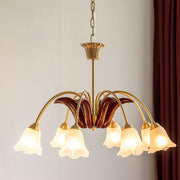 Brass Pastoral Flower Chandelier