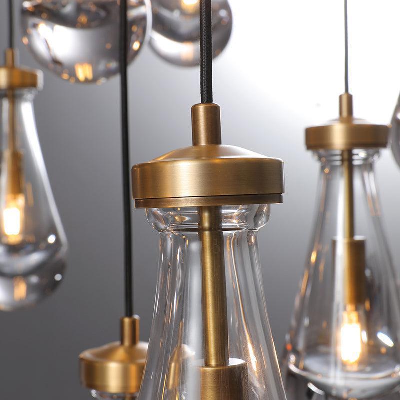 Soltaire Raindrop Round Chandelier 18"