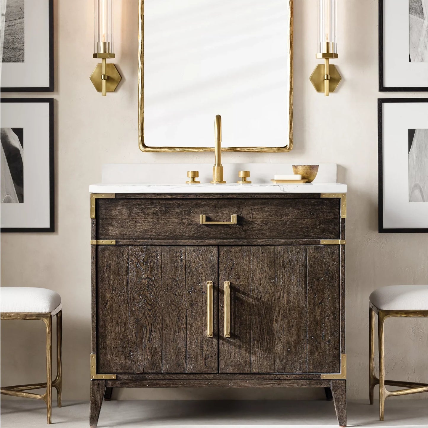 Lameth Hexagonal Wall Sconce 14"19"