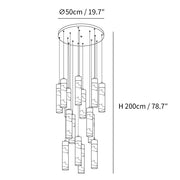 Celestial Alabaster Cascade Chandelier