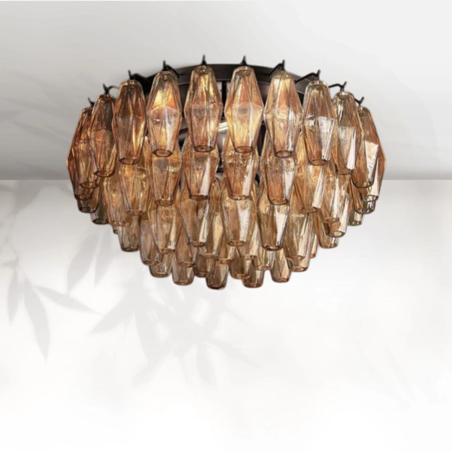 Chiaravalle Glass Flushmount