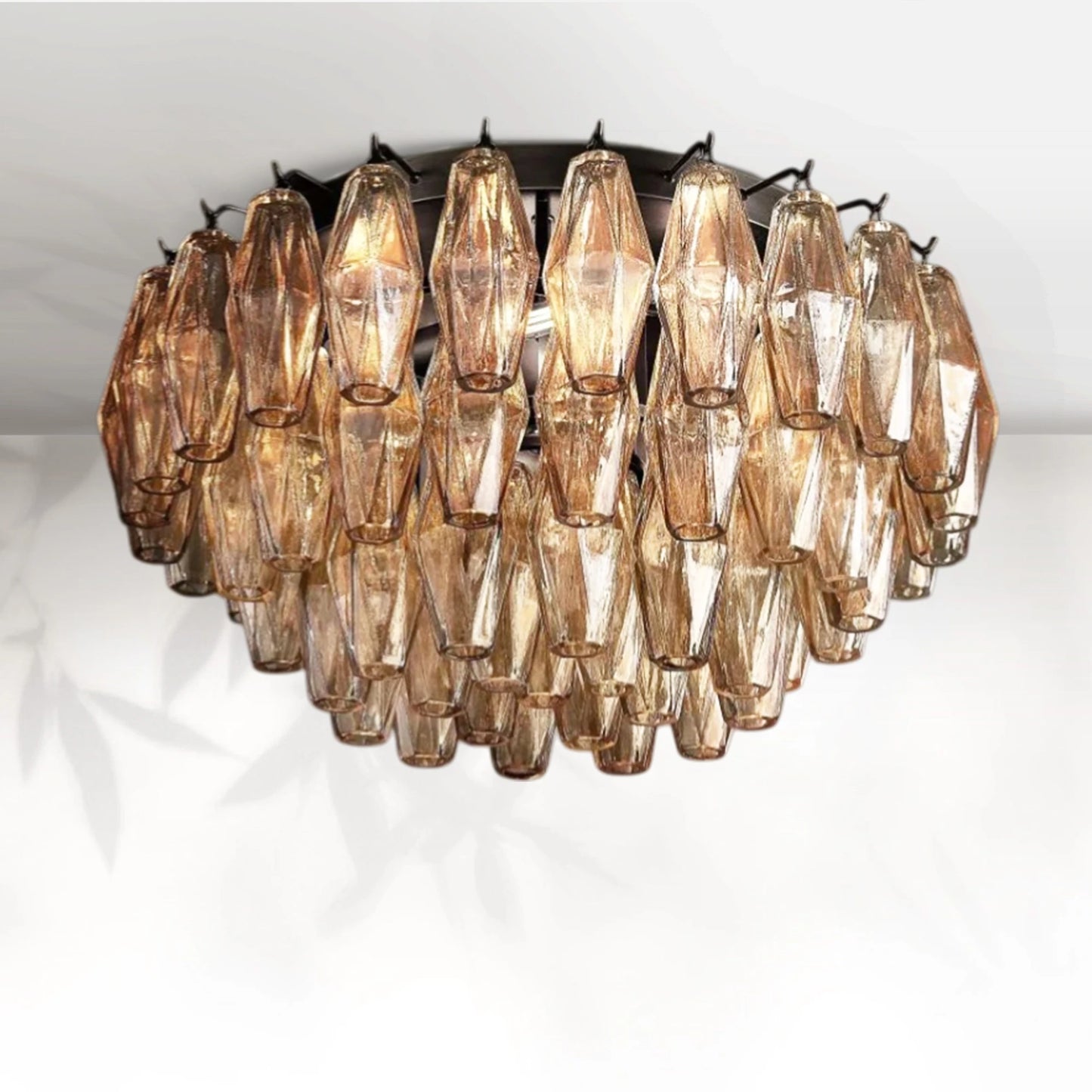 Chiaravalle Glass Flushmount
