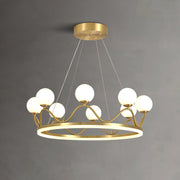 Crown Brass Chandelier