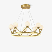 Crown Brass Chandelier