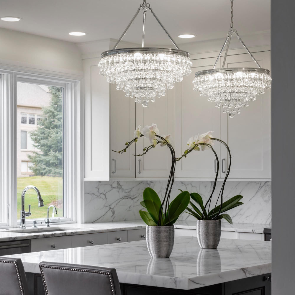 Calypso 20 Inch 6 Light Mini Chandelier