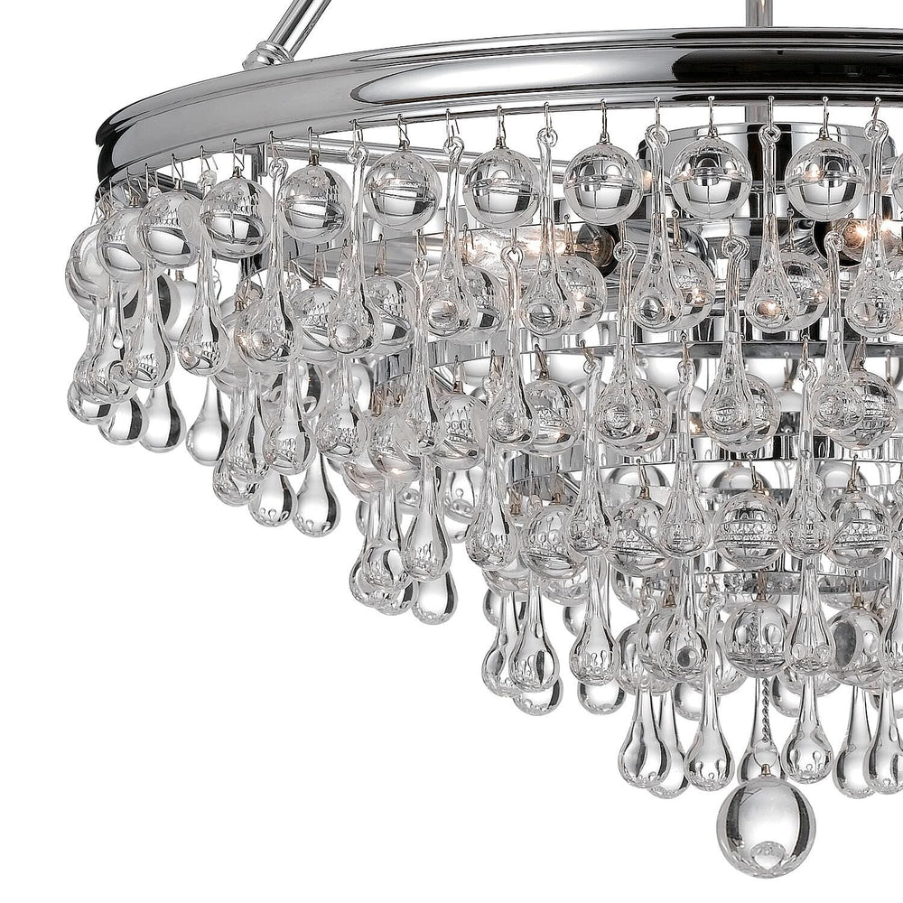 Calypso 20 Inch 6 Light Mini Chandelier